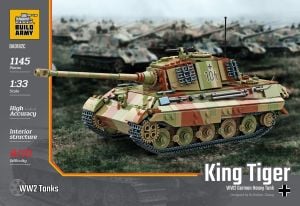 Build Army 1/33 King Tiger (Tiger ll) In Camo # 0182C