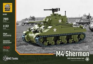 Build Army 1/33 M4 Sherman Brick Kit # 1001