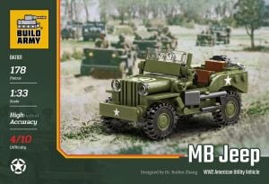 Build Army 1/33 Willys MB Jeep Utility Vehicle # 1101