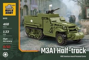 Build Army 1/33 M3A1 Half-Track APC # 1103