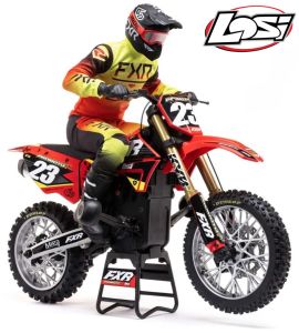 Losi 1/4 Promoto-MX Motorcycle RTR, FXR (Red) # LOS06000T1