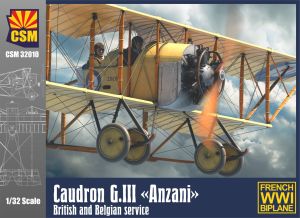 Copper State Models 1/32 Caudron G.III Anzani, British and Belgian Service # 32-010