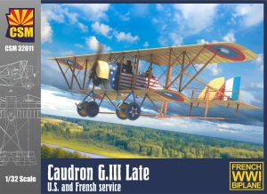 Copper State Models 1/32 Caudron G.III Late, U.S. and French Service # 32-011