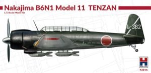 Hobby 2000 1/72 Nakajima B6N1 Model 11 Tenzan # 72015