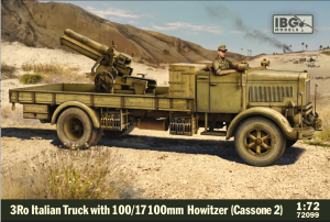 IBG Models 1/72 3Ro Italian Truck with 100/17 100mm Howitzer (Cassone 2) # 72099