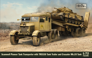 IBG Models 1/72 Scammell Tank Transporter with TRCU30 Trailer and Crusader Mk.I/II (2in1) # 72106