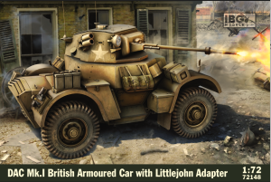 IBG Models 1/72 DAC Mk.I British Armoured Car With Little John Adapter # 72148