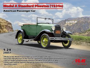 ICM 1/24 Model A Standard Phaeton (1930s) American Passenger Car # 24051