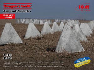 ICM 1/35 'Dragon's Teeth' Аnti-Tank Obstacles # 35746