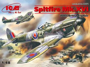 ICM 1/48 Spitfire Mk.XVI WWII British Fighter # 48071