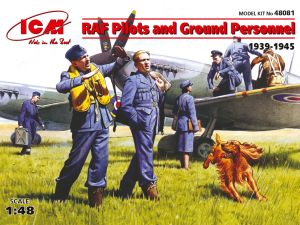 ICM 1/48 RAF Pilots & Ground Personnel (1939-1945) 7 Figures # 48081