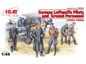 ICM 1/48 German Luftwaffe Pilots & Ground Personnel (1939-1945) 7 Figures # 48082