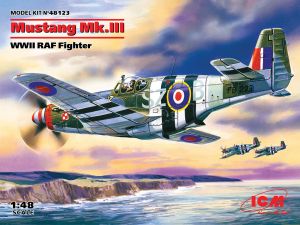 ICM 1/48 Mustang Mk.III WWII RAF Fighter # 48123