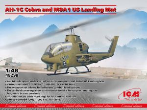 ICM 1/48 Bell AH-1G Cobra and M8A1 US Landing Mat # 48298