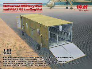 ICM 1/35 Universal Military Pod and M8A1 Landing Mat # 53201