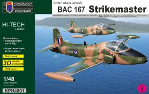 Kovozavody Prostejov 1/48 BAC 167 Strikemaster 'British Light Attacker' (RAF, RNZAF,RSAF) # 4801