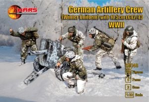 Mars 1/32 German Paratroopers Crew (Winter Uniform) with LG 42/43 Gun # 32048