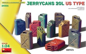 Miniart 1/24 Jerrycans 20L US Type # 24006