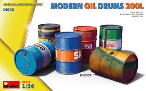 Miniart 1/24 Modern Oil Drums 200L # 24008