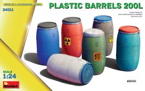 Miniart 1/24 Plastic Barrels 200L # 24011