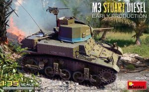 Miniart 1/35 M3 Stuart Diesel Early Prod # 35417