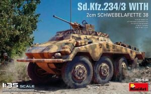 Miniart 1/35 Sd.Kfz.234/3 w/ 2cm Schwebelafette 38 # 35431