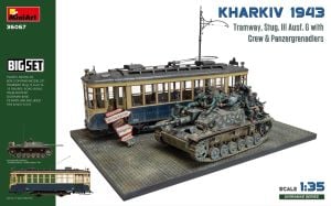 Miniart 1/35 Kharkiv 1943 - Tram & Stug III Ausf.G Big Set # 36067