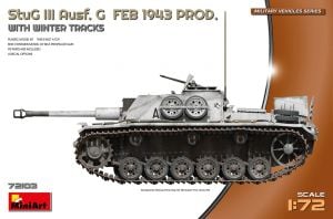 Miniart 1/72 StuG III Ausf G Feb 1943 W/ Winter Tracks # 72103