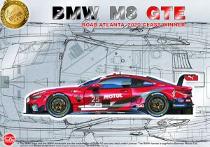 NuNu 1/24 BMW M8 GTE 2020 Road Atlanta Class Winner # 24043