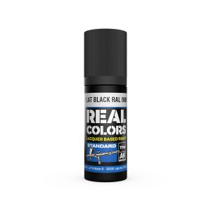 AK Real Color 17ml Flat Black RAL 9005 # 804