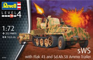 Revell 1/72 sWS mit Flak-Aufbau als Sfl. mit 3.7cm Flake 43 # 03293