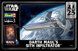 Revell 1/120 Darth Maul's Sith Infiltrator Ep1 TPM 25th Anniversary Gift Set # 05638