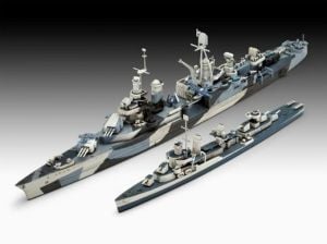 Revell 1/700 Pacific Warriors Gift Set (USS Fletcher & Indianapolis) # 05644