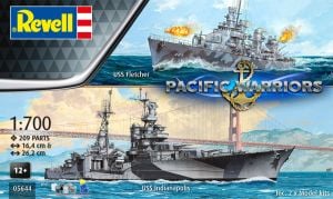 Revell 1/700 Pacific Warriors Gift Set (USS Fletcher & Indianapolis) # 05644