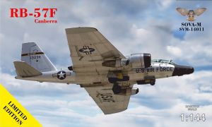 Sova-M 1/144 RB-57F "Canberra" Weather Recon Aircraft # 14011