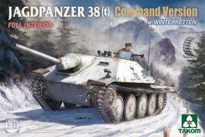 Takom 1/35 Jagdpanzer 38(t) Command Version with Winterketten & Interior # 02181