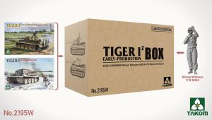 Takom 1/35 German Army Tiger I Early Big Box Limited Edition (2 Tanks 2 Figures) # 02195W