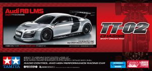 Tamiya 1/10 Audi R8 LMS 2008 (TT-02) # 58749