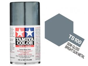 Tamiya 100ml TS-100 Bright Gun Metal # 85100