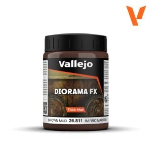 Vallejo Weathering Effects 200ml Brown Thick Mud # 26811