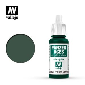 Vallejo 17ml Panzer Aces Green Tail Light # 308