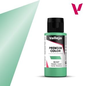 Vallejo 60ml Premium Color Metallic Green # 62047