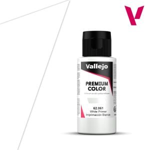 Vallejo 60ml Premium Color White Primer # 62061