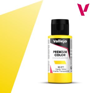 Vallejo 60ml Premium Color Candy Yellow # 62071