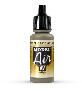 AV Vallejo Model Air 17ml - A-21 Light Greyish Brown # 71415