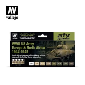 Vallejo Model Air Set US Army Europe & N.Africa # 71625