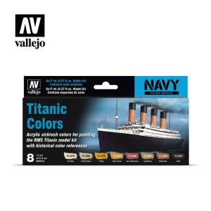 Vallejo Model Air Set Titanic Colours (x8) # 71646