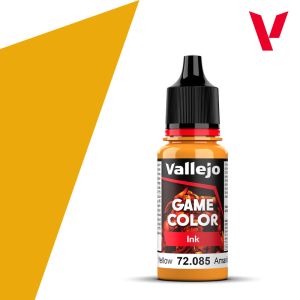 Vallejo 17ml Game Ink - Ink Yellow Acrylic Paint # 72085