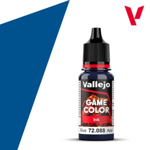 Vallejo 17ml Game Ink - Inky Blue Acrylic Paint # 72088