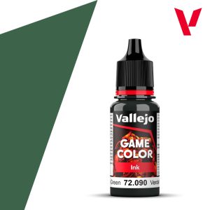 Vallejo 17ml Game Ink - Black Green Acrylic Paint # 72090